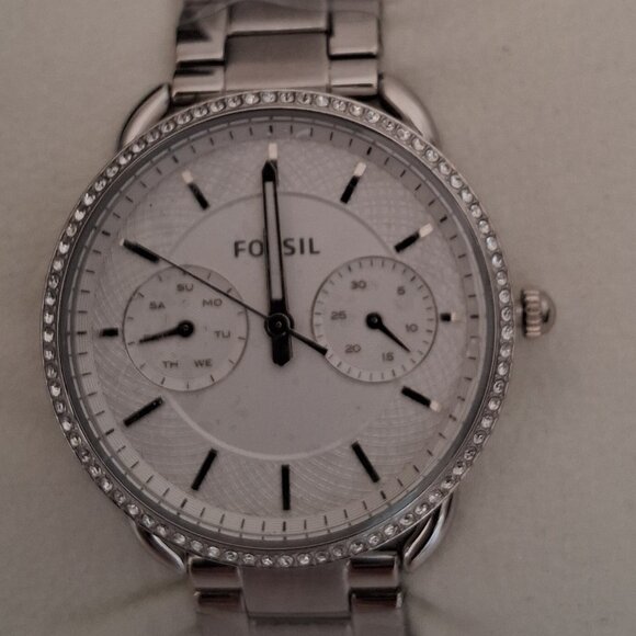 Fossil Women\'s \'Tailor\' Quartz Stainless Steel  Watch, Color: Silver-Toned New main image 4